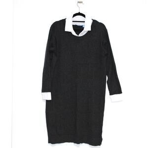 Simply Vera Wang Charcoal Grey Tunic Dress Size XL